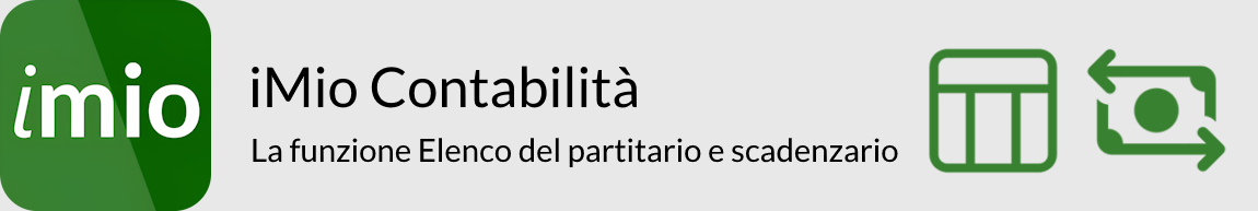 iMio Contabilità Elenco Partitario e Scadenzario